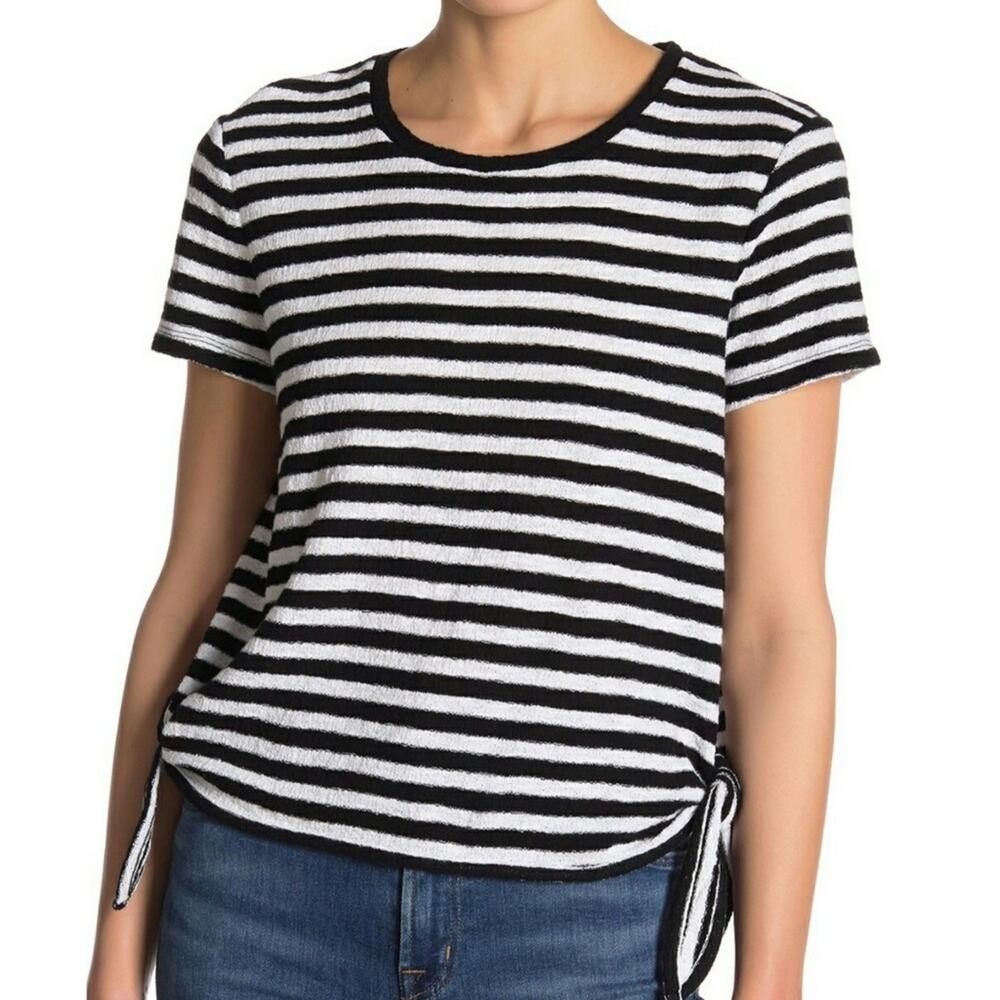 Madewell Modern Stripe Side-Tie Top - Size L - NWOT